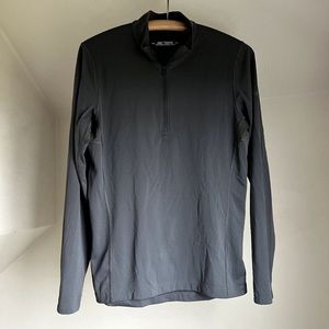 ARC'TERYX Phase AR Zip Long Sleeve Midweight Baselayer Pullover Gray Size M